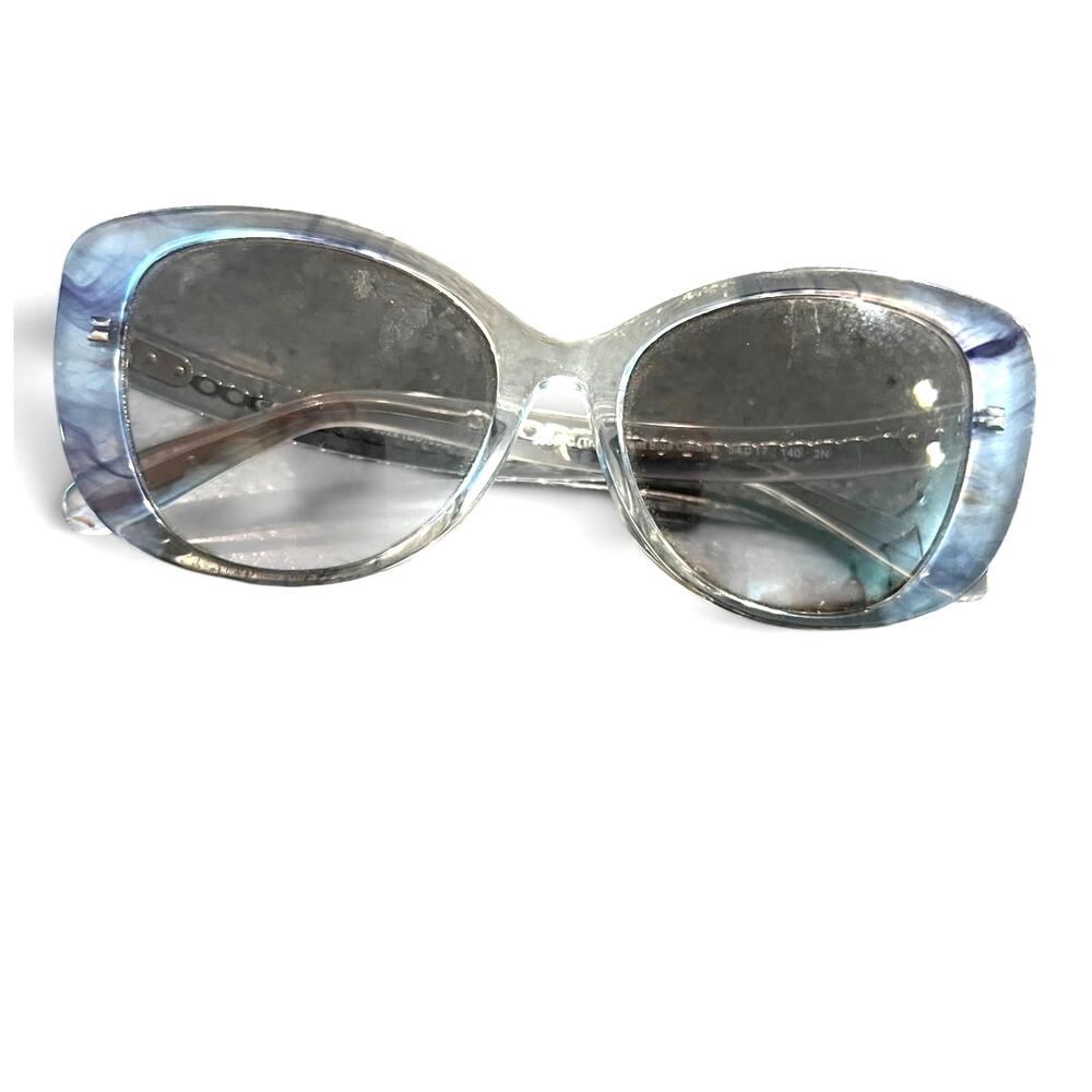 Coach HC8322 C6183 sunglasses transparent blue ombré frame tinted gradient - Picture 3 of 7